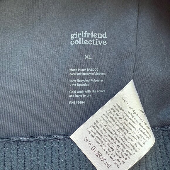 NEW - GIRLFRIEND COLLECTIVE - TOPANGA BRA - MIDNIGHT - Picture 5 of 5